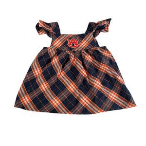 Sara Lynn Togs Auburn University Baby plaid sundress. Size 6/9 mo. AU. college